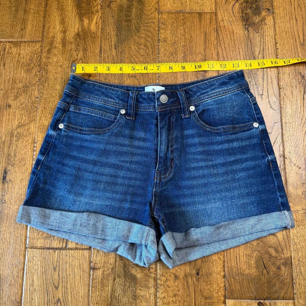 Lot of 2 Shorts True Craft Mid-Rise Shorty Stretch Denim Cuffed Women’s Sz 6 - Picture 3 of 9